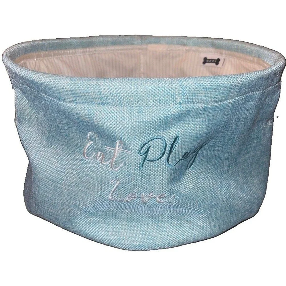 NWT WOOF Toy Bin EAT PLAY LOVE Kohl’s Blue